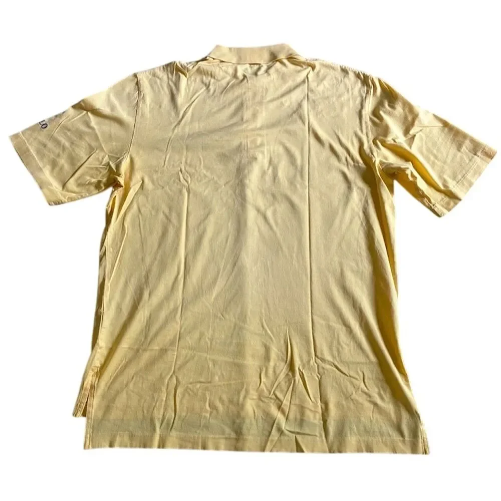 Polo Golf‎ Ralph Lauren Men's M Yellow Polo Shirt Firestone  country club Logo